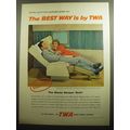 1958 TWA Airlines Advertisement - Tony Curtis and Janet Leigh