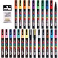 Posca Marker Acrylic Paint Pens Fine Point Tip ...