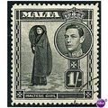 Malta 1938 SG226 1s Black Very Fine Used