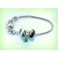 Silver Tone Bracelet Love Heart Lobster Clasp E...