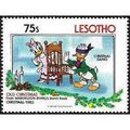 Lesotho QEII 1983 Xmas Disney 75s Donald Daisy ...