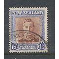 NewZealand.SG687 1s 3d King George VI (Red-Brow...