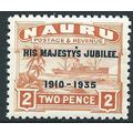 Nauru 1935 SG41 2d Orange Silver Jubilee Unmoun...