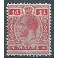 Malta 1914 SG73 1d Carmine-Red Mounted Mint . ..