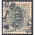 Sweden 1911 - 5o green - Official - Arms - used