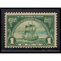 614 1c Ship Barely Clears MNH K0551