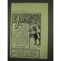 1913 Jaeger Sanitary Woolens Ad