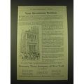1918 Guaranty Trust Company of New York Ad - Yo...