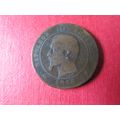 1856 FRANCE DIX CENTIMES K MINT MARK FREE POST....