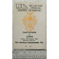 1976 programme Castleford v. Leeds, 2nd Round, ...