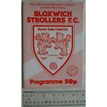 1993/94 programme Bloxwich Strollers V. Hill To...
