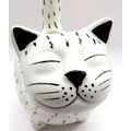Smug Cat Shaped Pot Plant Holder Ceramic 14.5 C...