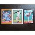 Three (3) Roger Clemens Baseball Cards (See Pic...