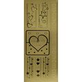Peel Off Sticker Sheet. Stars & Hearts. Scrapbo...