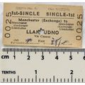1969 British Transport Commission ticket 1st si...