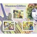 TOGO 2011 SHEET MNH FAMOUS MUSICIANS MUSICOS FA...