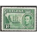 St Helena 1938 SG132 1d Green Mounted Mint . .. .