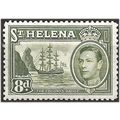 St Helena 1944 SG136b 8d Olive-Green Mounted Mi...