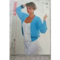 1987 Patons 3367 cardigan, DK, easy knit