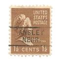 PRECANCEL -T&T ANSLEY, NEB 729 ON 1.5c PREXY