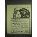 1917 Bauer & Black Blue-Jay Ad - Penalty of Corns