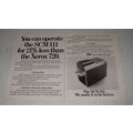 1970 SCM 111 Copier Ad - Operate For Less Than Xerox
