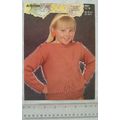 1984 Patons 7657 girl's windmill motif sweater,...