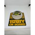 Star Wars the Mandalorian Baby Yoda baby on boa...