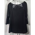 Lena Women's Poly Rayon Spandex Black Lace 3/4 ...