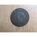 France Republic 1896A 5 Centimes Coin