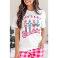 White Lets Get Cracking Print Christmas Crewnec...
