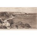 The Two Bays Swanage showing caravans Dorset Postcard (QDOR498)