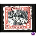 JAMAICA 1901 SG 32 1d SLATE BLACK AND RED FINE ...