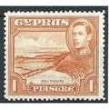 Cyprus 1938 SG154 1pi Orange Mounted Mint ... .