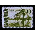 CANADA 1967 SG 585 10c OLIVE GREEN THE JACK PIN...