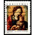 USA 2002 Christmas 37c Used bkt Stamp.
