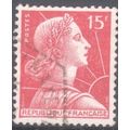France 1955 - 15f carmine - "France" - used 9