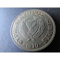 1990 CYPRUS TWENTY CENTS FREE POST. AN