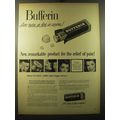 1949 Bufferin Medicine Ad - Bufferin acts twice...