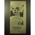 1950 Hoffman Club Soda and Ginger Ale Ad - At Quo Vadis the fad is drinks