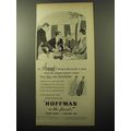 1950 Hoffman Club Soda and Ginger Ale Ad - At Armando's