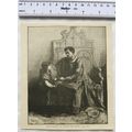 Vintage engraving: Duke Robert's Son before Kin...