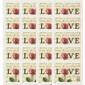 Rose and Love Letter ONE PACK OF TEN Stamps - 5...