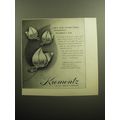1958 Krementz Florentine Leaf Jewelry Ad - Gift for graduation.. weddings