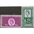 1961 Parliamentary Conference Set SG629-630 Unm...