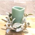 Mikasa Home Accents B/O Pillar Candle 3x6 Mint ...