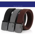 Alloy buckle canvas denim belt, casual belt, pu...