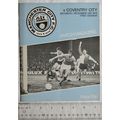 1975 programme Manchester City v. Coventry City...