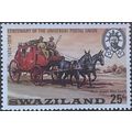 Swaziland QEII 1974 UPU 25c Mule Mail Coach Unm...