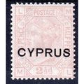 1880 CYPRUS Sg3 2½d ROSEY-MAUVE PL 15 (ML) LIGH...